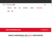 Tablet Screenshot of fair-finance.at